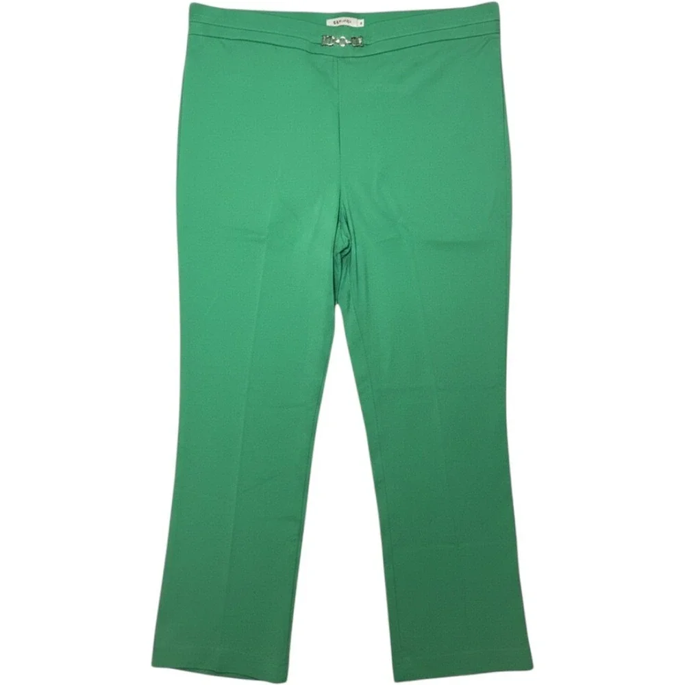 Counterparts Green Jazz‎ Super Stretch Mid Rise Boot Cut Pants Size XL NWT